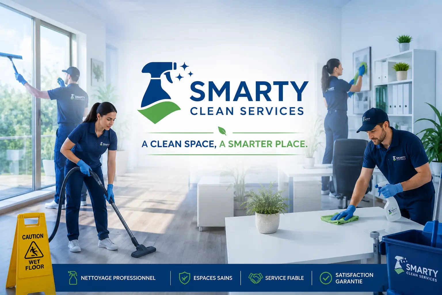 Équipe et identité de Smarty Clean Services
